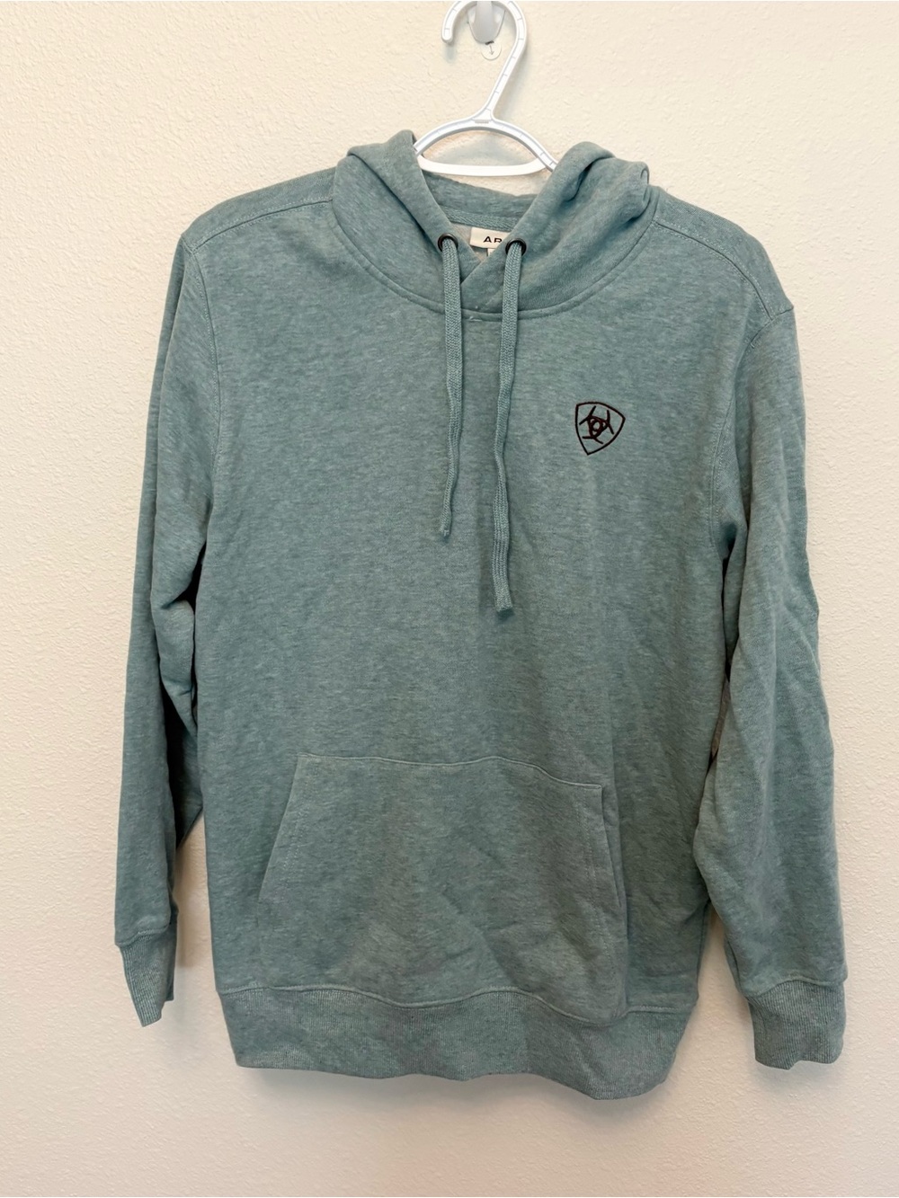 Ariat Blue Pullover Hoodie Sweatshirt Arm Logo Women's Size M